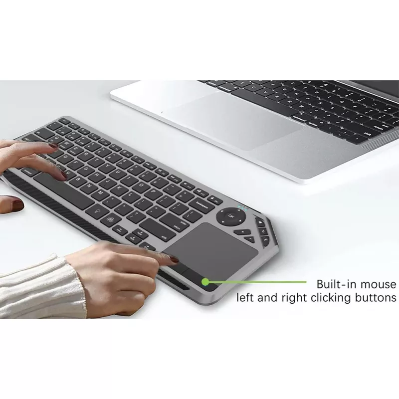 Techly ICTB9801TB klaviatūra Universali RF Belaidė + Bluetooth QWERTY JAV anglų Juoda