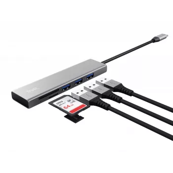 Trust Halyx USB 3.2 Gen 1 (3.1 Gen 1) Type-C 104 Mbit/s aliuminis