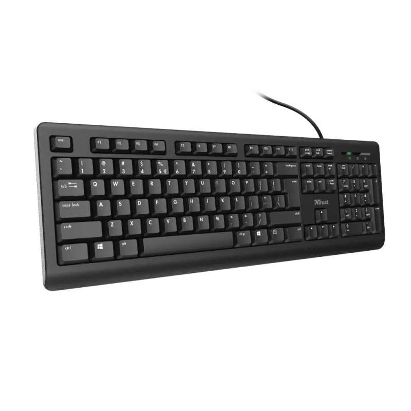 Trust Primo klaviatūra universali USB QWERTY US English juoda