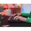 Laidinė žaidimų klaviatūra TRUST GXT 836 Evocx USB QWERTY US English, RGB apšvietimas, riešo atrama, 114 klavišų, 110% išdėstymas