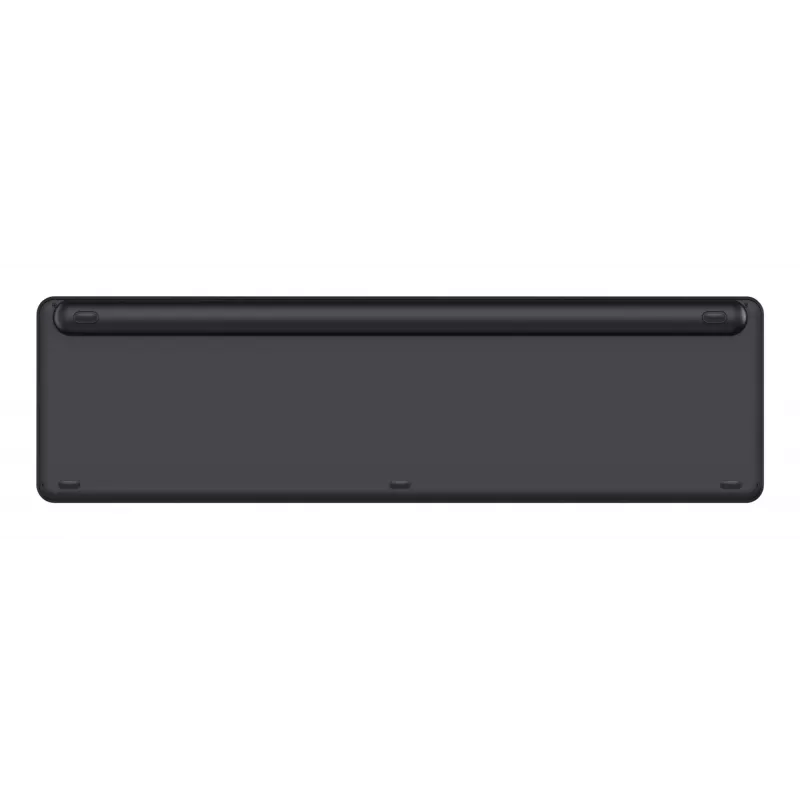 Klaviatūra TRUST Vaiya Universal USB RF Wireless Bluetooth — pilno dydžio JAV anglų k., USB-C įkrovimas, žirkliniai klavišai, skaitmenų klaviatūra, juoda