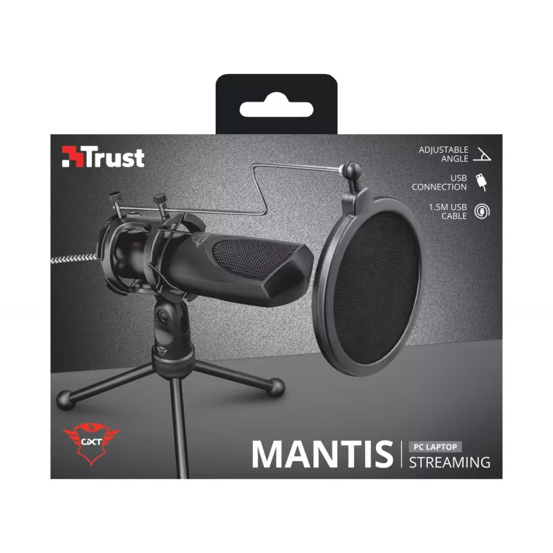Trust GXT 232 Mantis Juoda PC mikrofonas