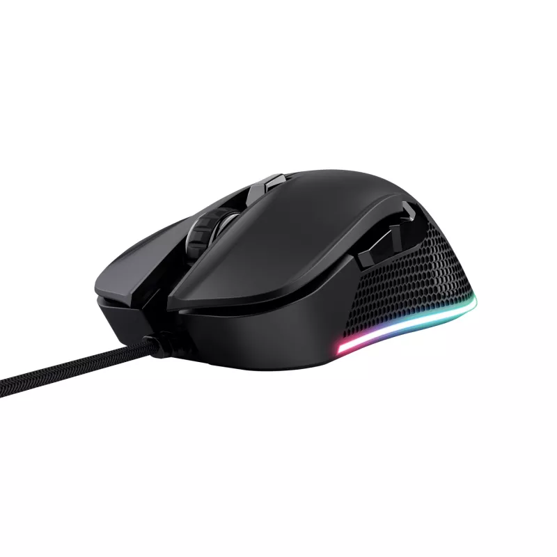 Trust GXT 922 YBAR pelė, skirta žaidimams, dešiniarankiams, USB Type-A, optinė, 7200 DPI