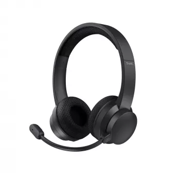 Trust Ayda ausinės laidinės ir belaidės galvos juostos skambučiams / muzikai USB-C Bluetooth juodos