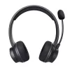 Trust Ayda ausinės laidinės ir belaidės galvos juostos skambučiams / muzikai USB-C Bluetooth juodos