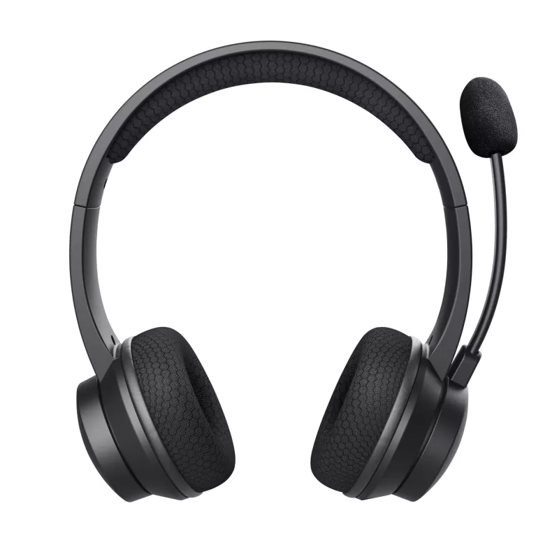 Trust Ayda ausinės laidinės ir belaidės galvos juostos skambučiams / muzikai USB-C Bluetooth juodos