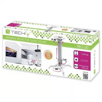 Techly Projektoriaus lubinis laikiklis, prailginimas 380-580 mm, sidabrinis ICA-PM 18S