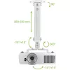 Techly Projektoriaus lubinis laikiklis, prailginimas 380-580 mm, sidabrinis ICA-PM 18S