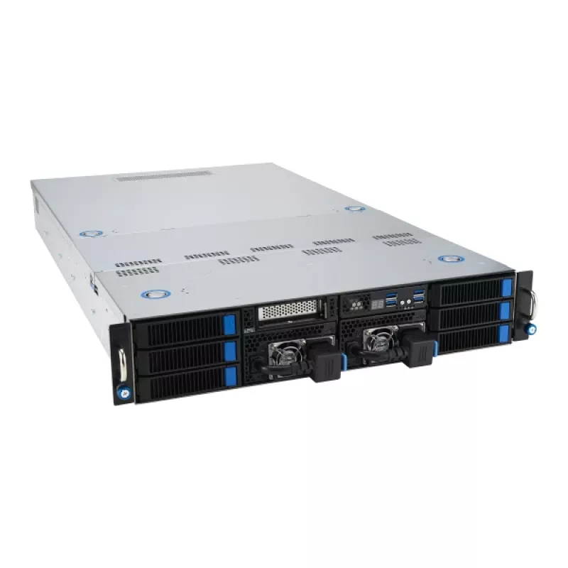 ASUS 90SF0251-M004X0 serverio platforma Intel C741 Rack (2U) juoda, plieninė