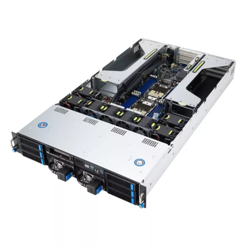 ASUS 90SF0251-M004X0 serverio platforma Intel C741 Rack (2U) juoda, plieninė