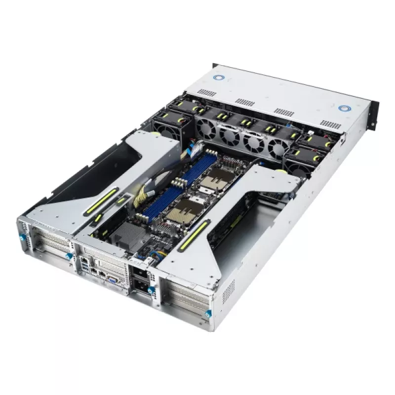 ASUS 90SF0251-M004X0 serverio platforma Intel C741 Rack (2U) juoda, plieninė