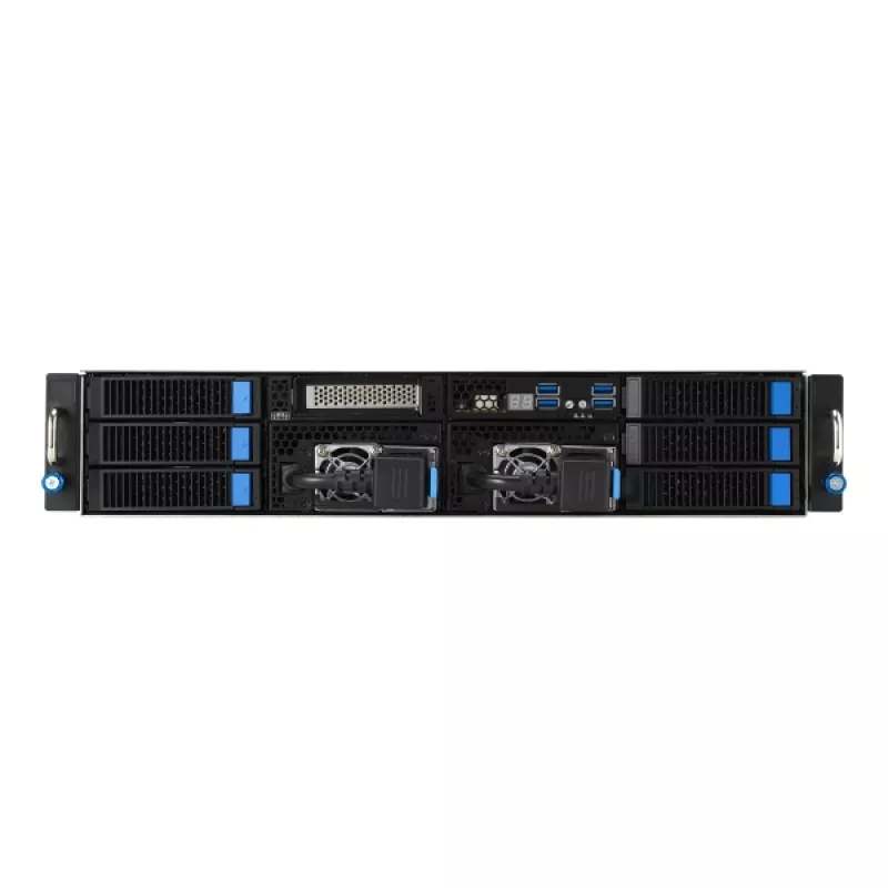 ASUS 90SF0251-M004X0 serverio platforma Intel C741 Rack (2U) juoda, plieninė