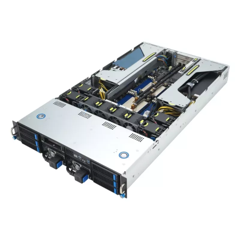 ASUS 90SF0251-M004X0 serverio platforma Intel C741 Rack (2U) juoda, plieninė