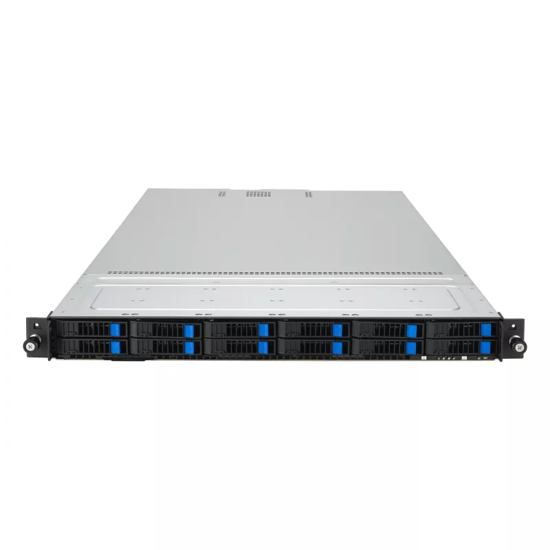 ASUS RS700A-E12-RS12U Socket SP5 Rack (1U) Juoda, Plienas