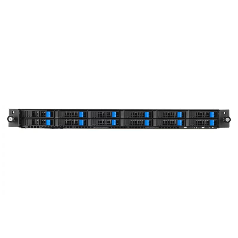 ASUS RS700A-E12-RS12U Socket SP5 Rack (1U) Juoda, Plienas