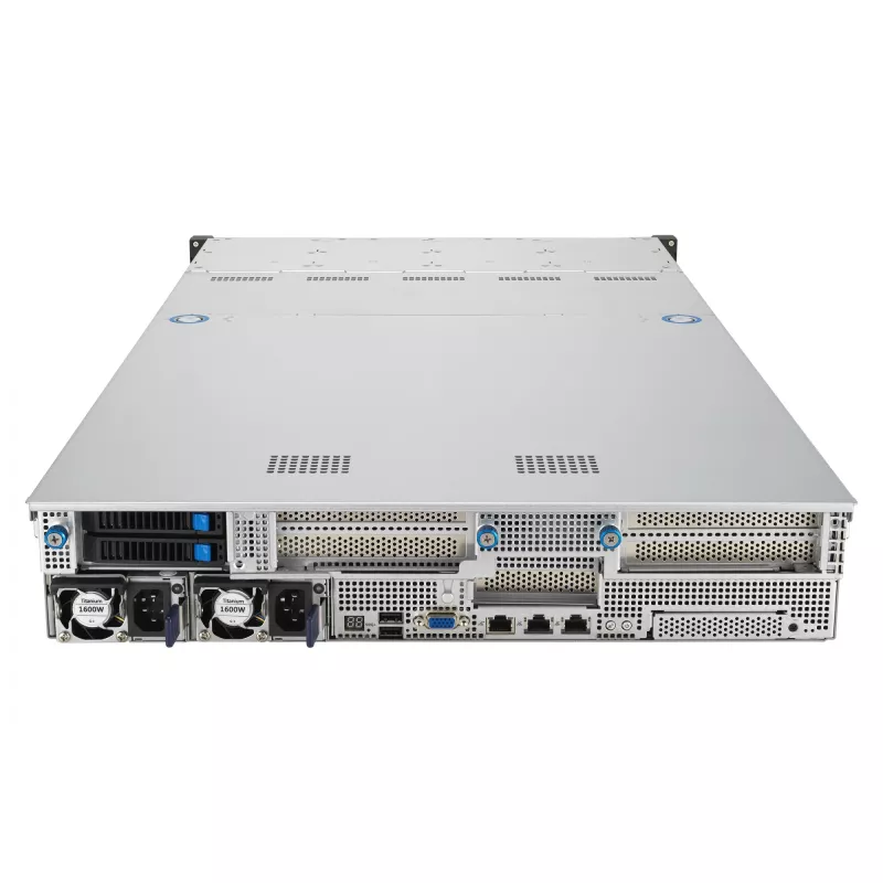 ASUS RS521A-E12-RS12U Socket SP5 Rack (2U) Juoda, Sidabrinė