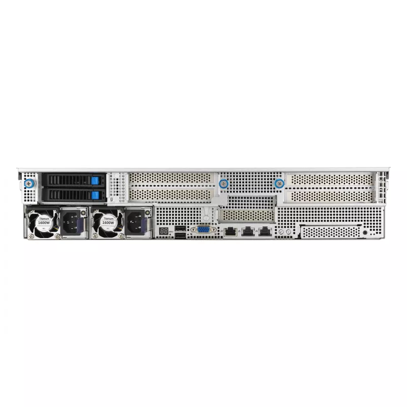ASUS RS521A-E12-RS12U Socket SP5 Rack (2U) Juoda, Sidabrinė