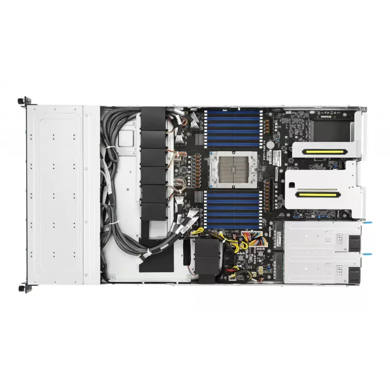 Stovo (1U) serveris ASUS RS501A‑E12‑RS12U — LGA 6096, DDR5 iki 3 TB, 24 DIMM, 1600W