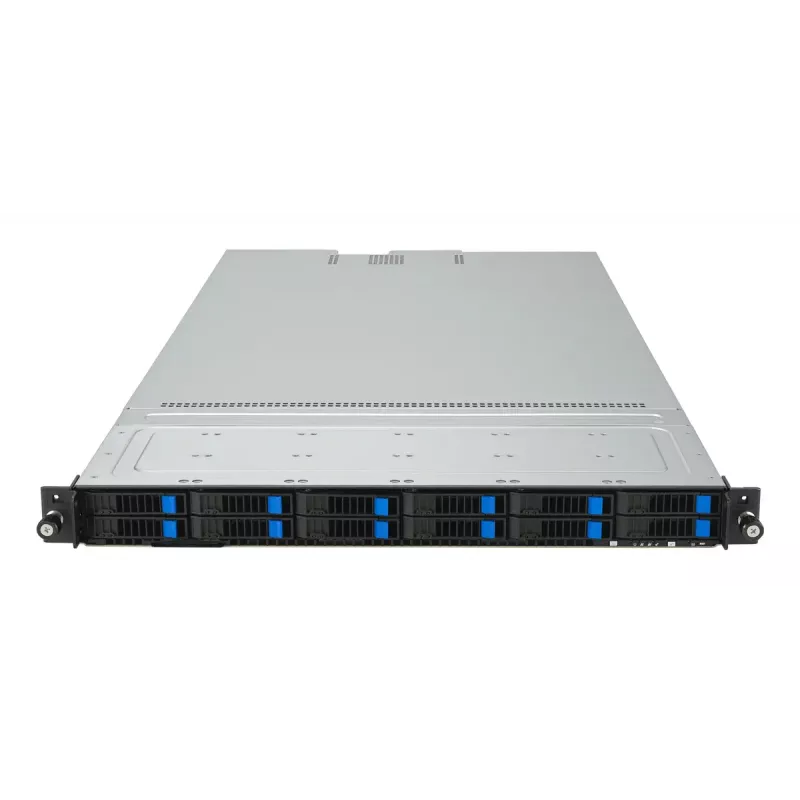 Stovo (1U) serveris ASUS RS501A‑E12‑RS12U — LGA 6096, DDR5 iki 3 TB, 24 DIMM, 1600W