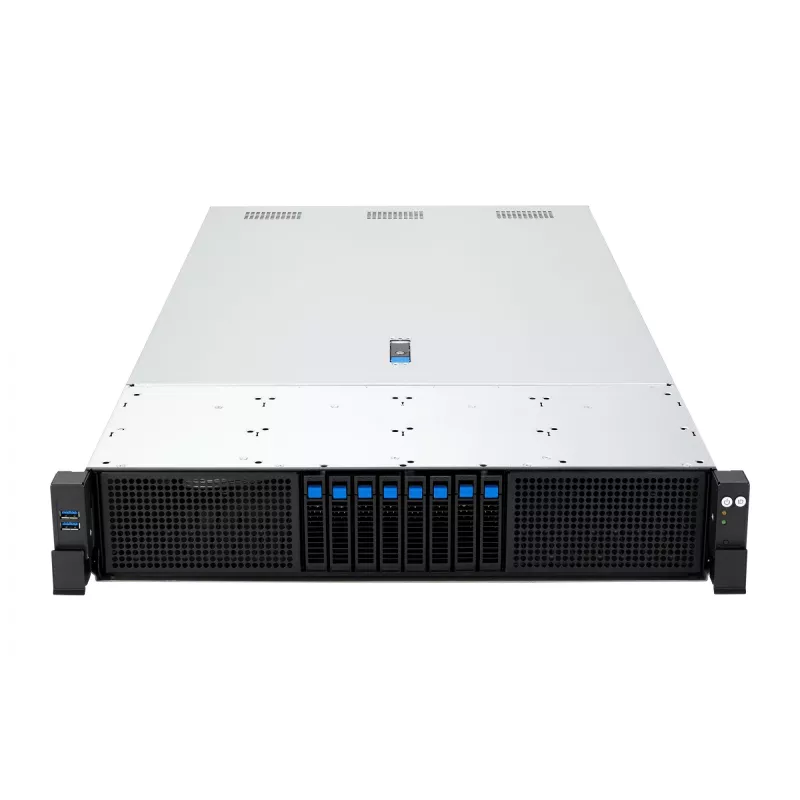 ASUS RS720A-E13-RS8G Socket SP5 Stovas (2U) Juoda, Sidabrinė
