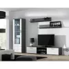Plaukiojančių lentynų rinkinys Cama Meble SOHO, 2 lentynos, 1250×200×200 mm, medžio drožlių plokštė, pilka matinė