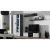 Plaukiojančių lentynų rinkinys Cama Meble SOHO, 2 lentynos, 1250×200×200 mm, medžio drožlių plokštė, pilka matinė