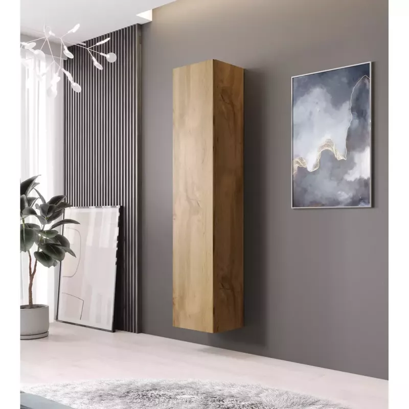 Prie sienos montuojama laikymo spinta Cama Meble VIGO 180, 1800×400×300 mm, Wotan ąžuolas