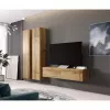 Prie sienos montuojama laikymo spinta Cama Meble VIGO 180, 1800×400×300 mm, Wotan ąžuolas