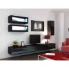 Sandėliavimo spintelė cama meble VIGO 90 — sieninė, 900×350×320 mm, juoda/juodas blizgesys