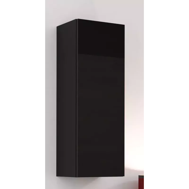 Sandėliavimo spintelė cama meble VIGO 90 — sieninė, 900×350×320 mm, juoda/juodas blizgesys