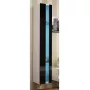 Ant sienos montuojamas lentynų blokas cama meble VIGO NEW 180×40×30 cm baltas/juodas blizgus