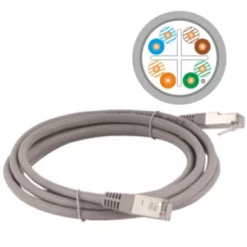 ALANTEC pataisinis kabelis - CAT6 - F/UTP - 5 m - pilkas