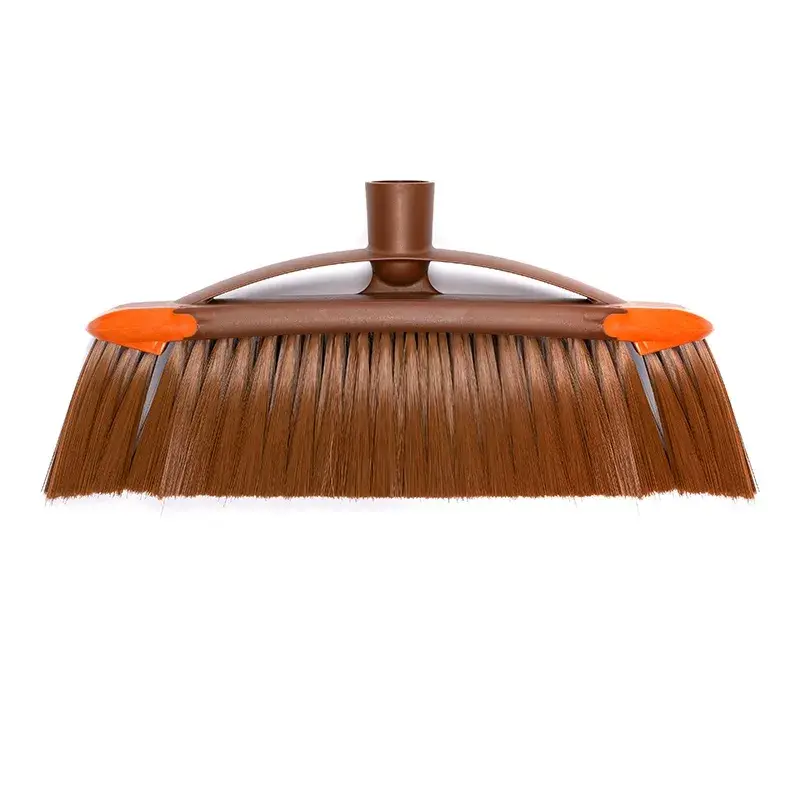Vidaus šluota VILEDA modelis 136082 su minkštais/kietais plastikiniais šereliais ir kotu, bronzinė