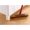 Vidaus šluota VILEDA modelis 136082 su minkštais/kietais plastikiniais šereliais ir kotu, bronzinė