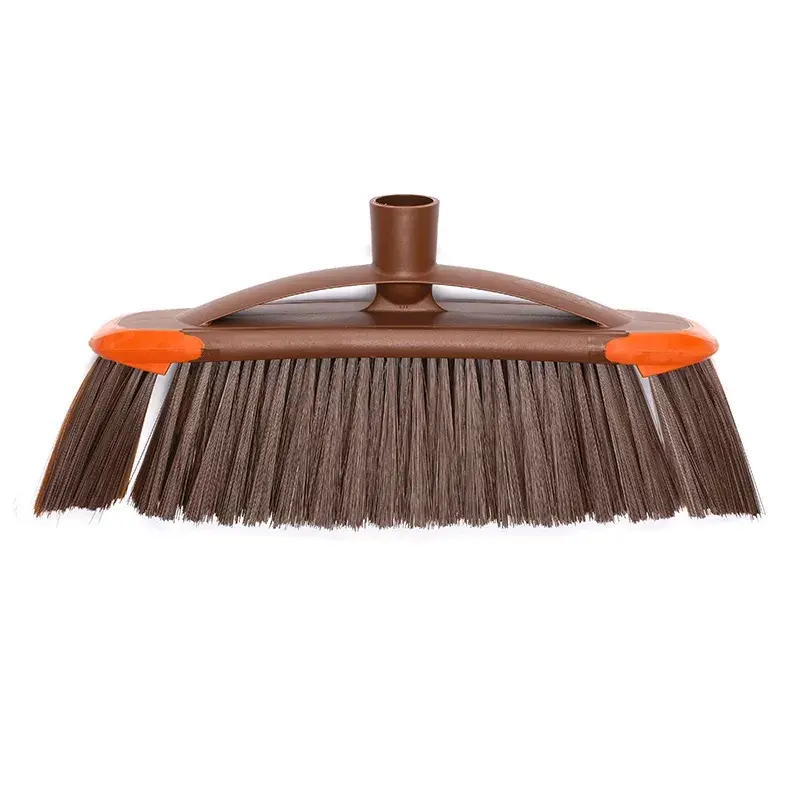 Vidaus šluota VILEDA modelis 136082 su minkštais/kietais plastikiniais šereliais ir kotu, bronzinė