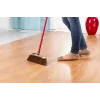 Vidaus šluota VILEDA modelis 136082 su minkštais/kietais plastikiniais šereliais ir kotu, bronzinė