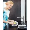 Indų plovimo kempinė VILEDA Tip-Top, pakuotėje 5 vnt., stačiakampiai pluoštiniai įklotai 70×90×30 mm, geltona
