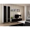 TV staliukas cama meble VIGO 180 — 1800×400×300 mm, baltas viršus, baltas rėmas, medžio drožlių plokštė