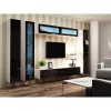 TV staliukas cama meble VIGO 180 — 1800×400×300 mm, baltas viršus, baltas rėmas, medžio drožlių plokštė