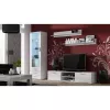 TV staliukas cama meble SOHO 180 — 1800×430×370 mm, baltas viršus (medžio drožlių plokštė), baltas rėmas