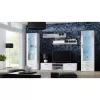 TV staliukas cama meble SOHO 180 — 1800×430×370 mm, baltas viršus (medžio drožlių plokštė), baltas rėmas
