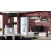 TV staliukas cama meble SOHO 180 — 1800×430×370 mm, baltas viršus (medžio drožlių plokštė), baltas rėmas