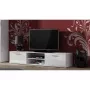 TV staliukas cama meble SOHO 180 — 1800×430×370 mm, baltas viršus (medžio drožlių plokštė), baltas rėmas