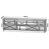 TV spintelė Cama Meble GRANERO RTV 200x56,7x35 cm — baltas viršus, medžio drožlių plokštės korpusas