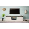 TV spintelė Cama Meble GRANERO RTV 200x56,7x35 cm — baltas viršus, medžio drožlių plokštės korpusas