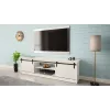 TV spintelė Cama Meble GRANERO RTV 200x56,7x35 cm — baltas viršus, medžio drožlių plokštės korpusas