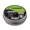 Šratai RANGER PRORO.45.500.S — 4,5 mm diabolo aštrus smaigalys, 500 vnt., aliumininis dozatorius