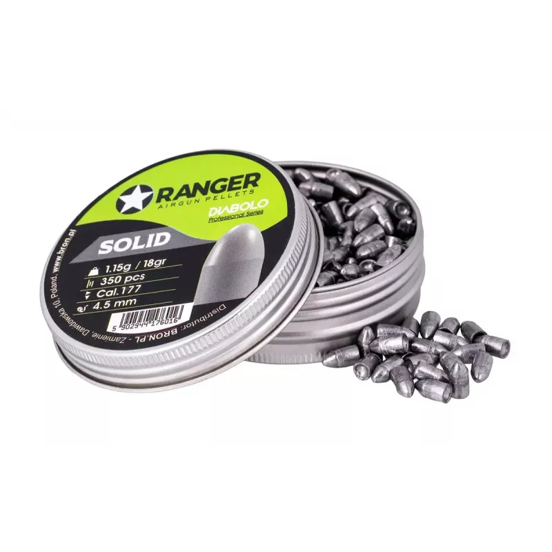 Diabolo pneumatinės granulės RANGER PRORO 4,5 mm (0,177) 1,15 g — 350 vnt. aliuminio talpyklėje