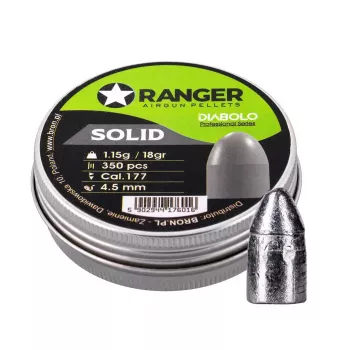 Diabolo pneumatinės granulės RANGER PRORO 4,5 mm (0,177) 1,15 g — 350 vnt. aliuminio talpyklėje