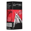 Multitool AZYMUT H2038 pilno dydžio įrankis — 14 įrankių, 16,2 cm atidarytas, 10,1 cm sulankstytas, 264 g, 420/7CR13 plienas, odinis dėklas